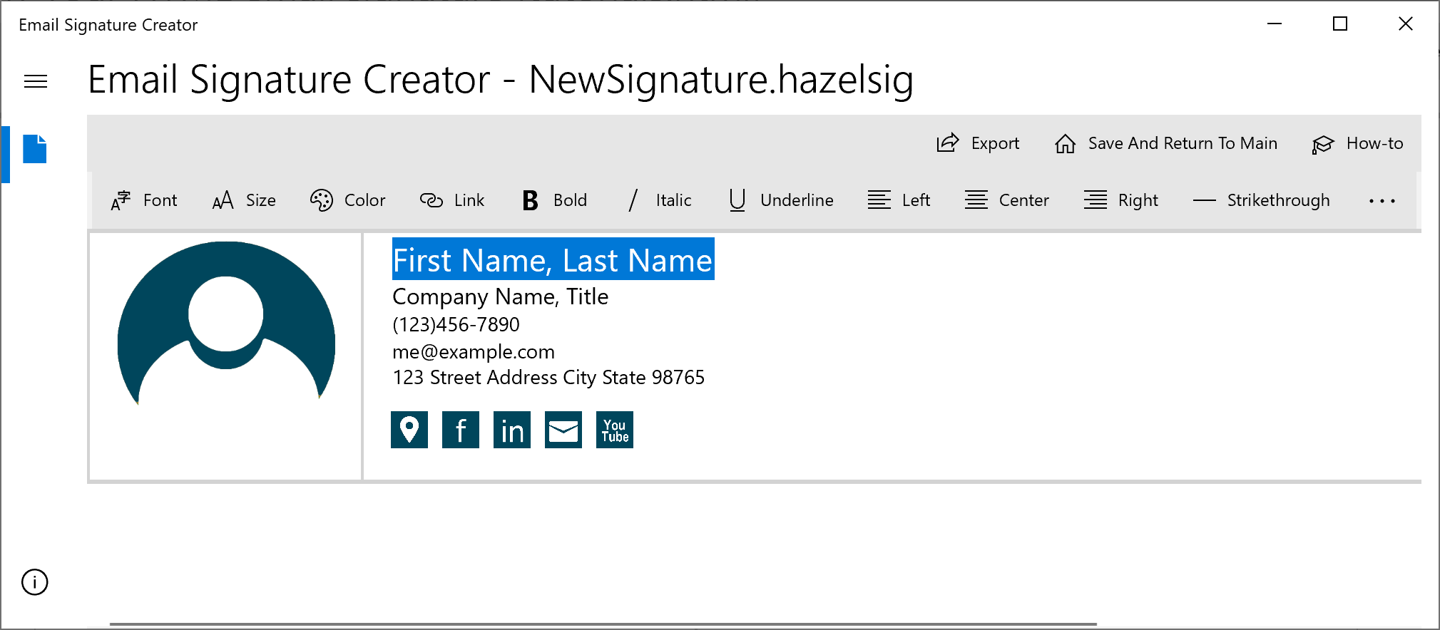 html email signature outlook creator